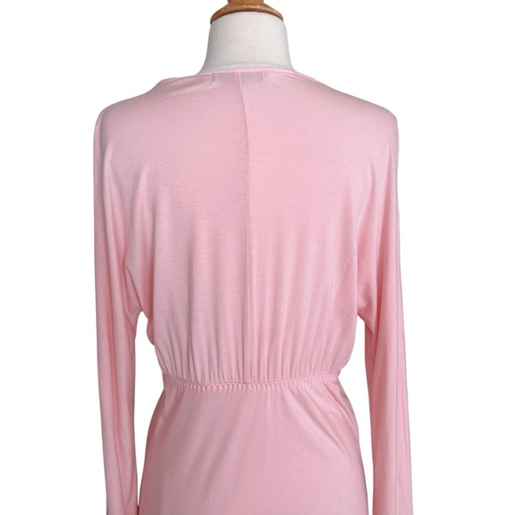 I. MAGNIN Vintage 1970s Pink Modal Maxi Night Dress – Loungewear Glam Size Small - Picture 9 of 16
